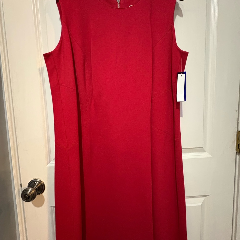 Elegant Red Sleeveless Dress